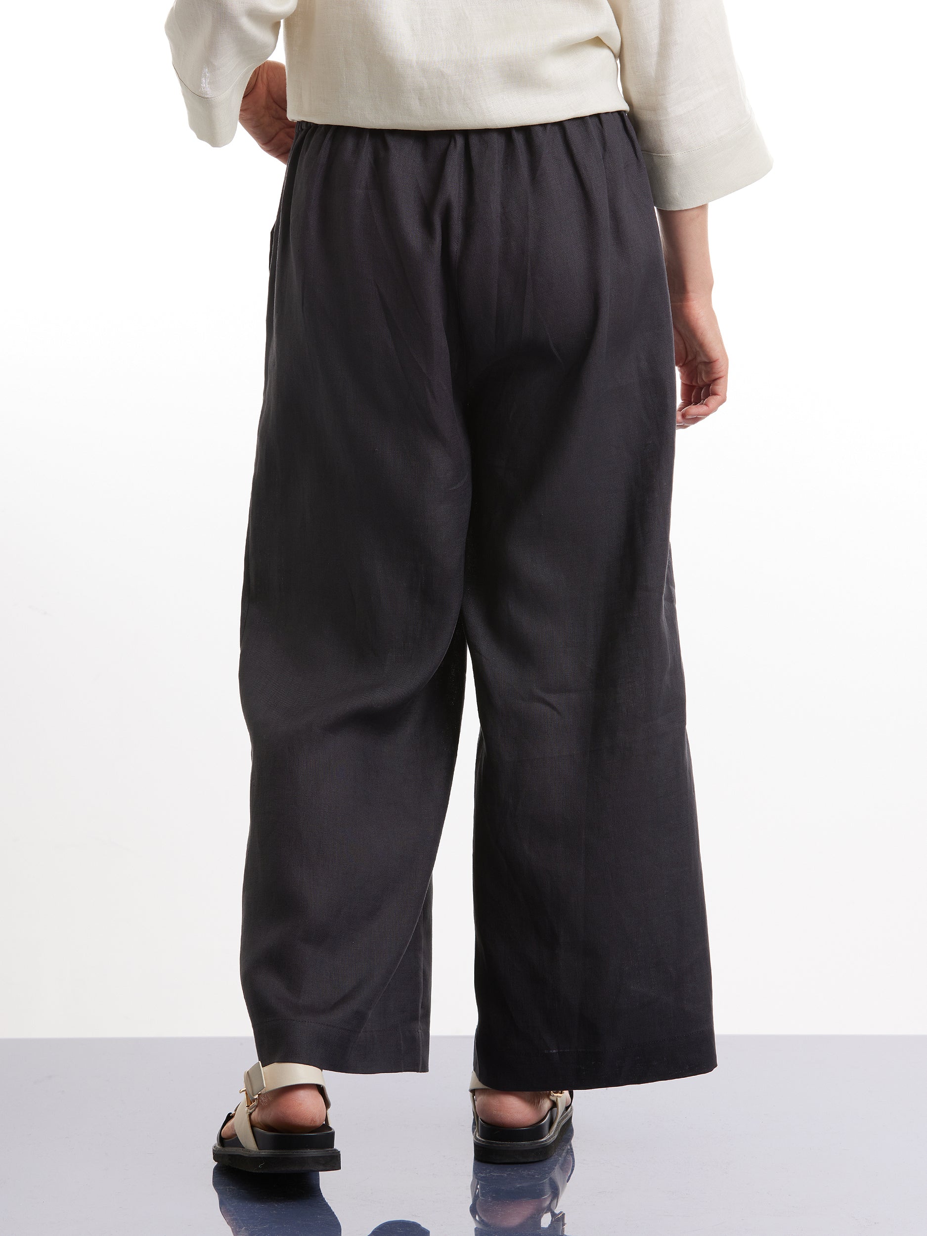 3/4 Button Linen Pant – Yarra Trail & Marco Polo